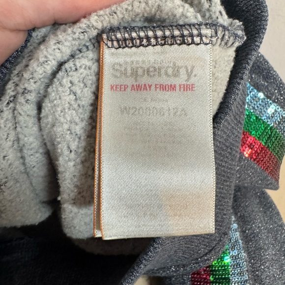 Superdry women's cropped hoodie featuring a rainbow tiger graphic - Picture 6 of 8